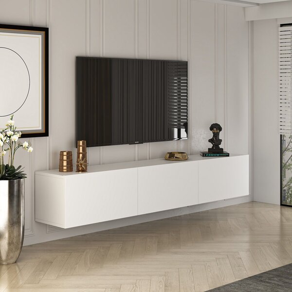 Hanah Home TV Stand White West - White