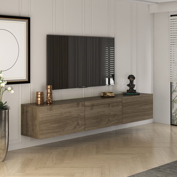 Hanah Home TV Stand Walnut West - Walnut