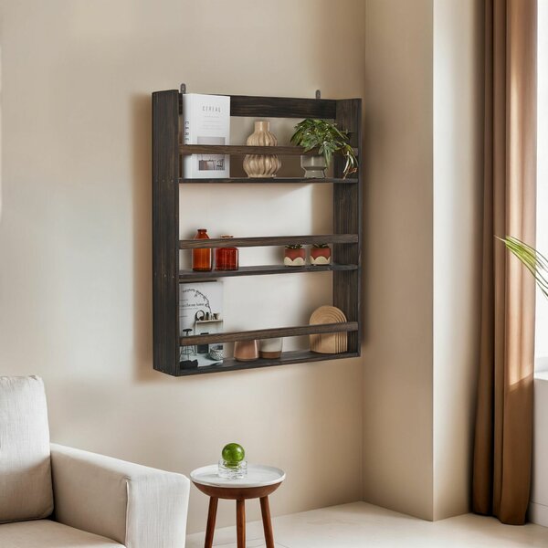Hanah Home Wall Shelf Black Cm-067-A