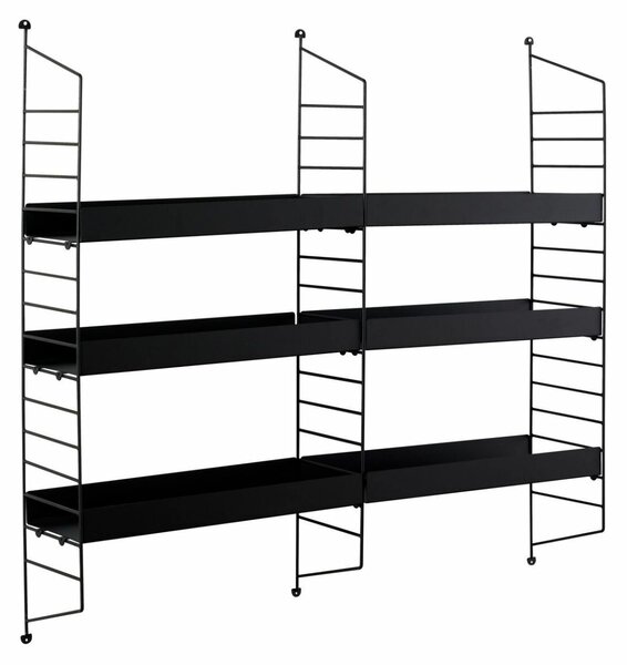 Hanah Home Wall Shelf Black Cm-068