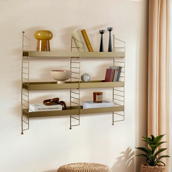 Hanah Home Fali Polc Arany Cm-068-A