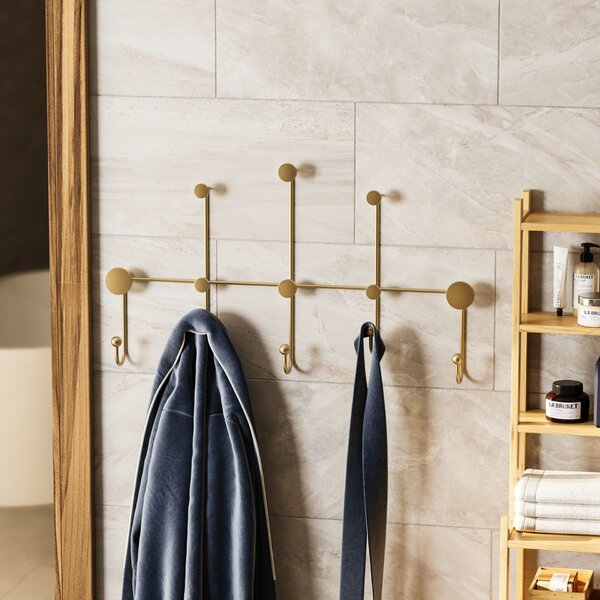Wallity Metal Wall Hook Gold Iyon-A