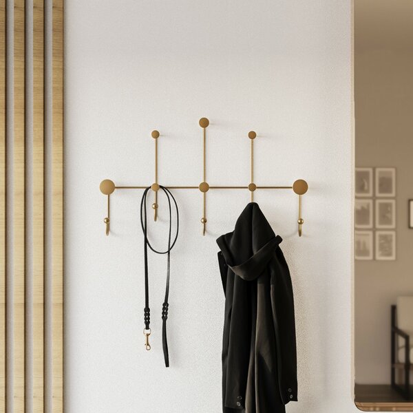 Wallity Metal Wall Hook Gold Iyon-A