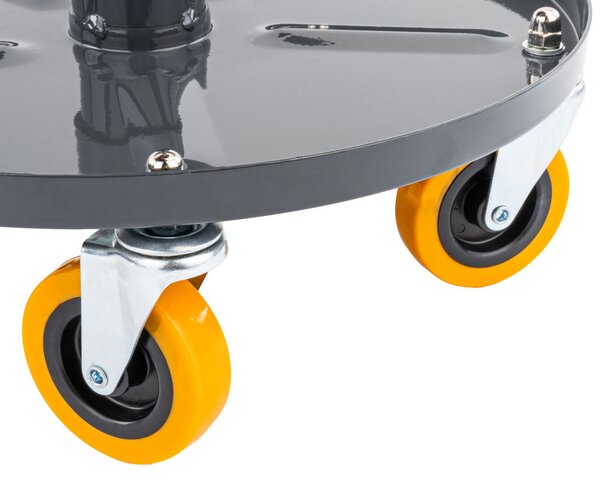 Powermat Teleszkópos Műhelyszék – 150kg teherbírás, 400-520mm – Gurulós kivitel (PM1455)