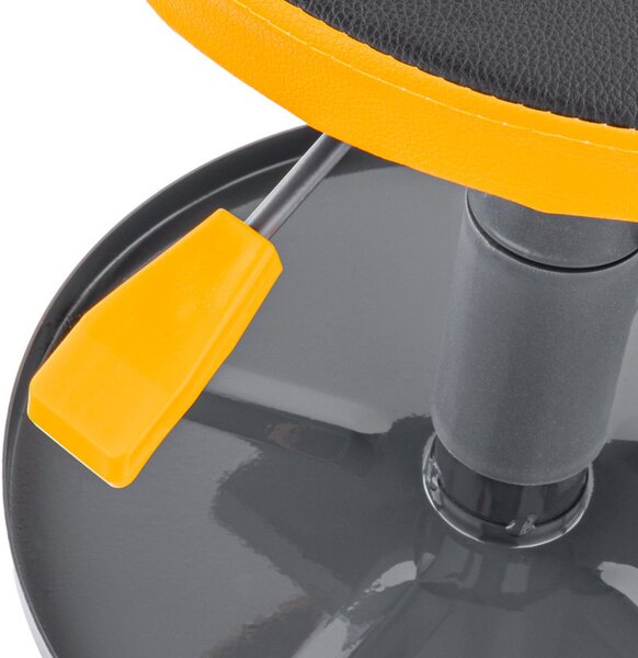 Powermat Teleszkópos Műhelyszék – 150kg teherbírás, 400-520mm – Gurulós kivitel (PM1455)