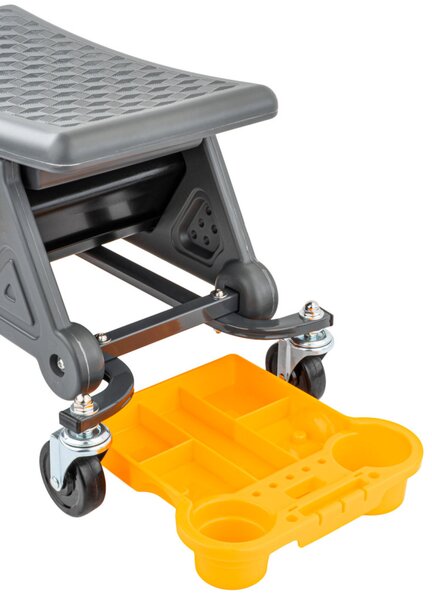 Powermat Műhelyszék – 200 kg teherbírás, 3 szerszámtálca – Gurulós kivitel (PM-SWA-200T)