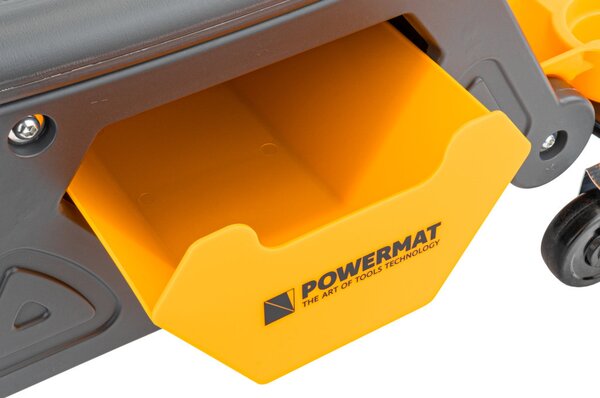 Powermat Műhelyszék – 200 kg teherbírás, 3 szerszámtálca – Gurulós kivitel (PM-SWA-200T)