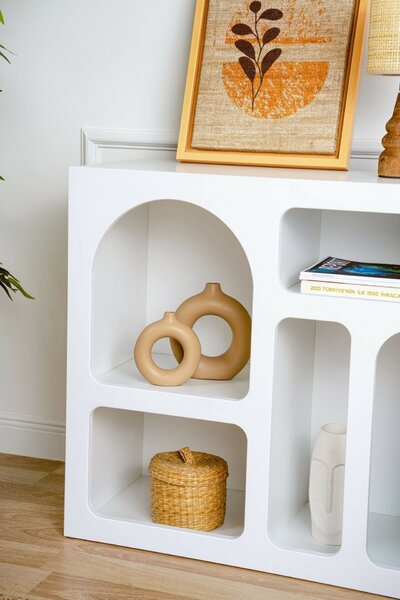 Hanah Home Console White Lessa - White
