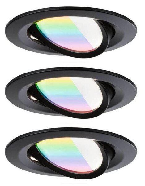 Spotlámpa Paulmann, Nova Coin Smart, dimmable, Fekete, Nappali, Alumínium, Modern