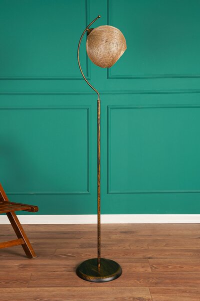 Opviq Floor Lamp Gold Black Povimento - Gold