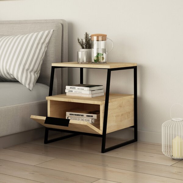 Hanah Home Nightstand Oak Pal - Oak