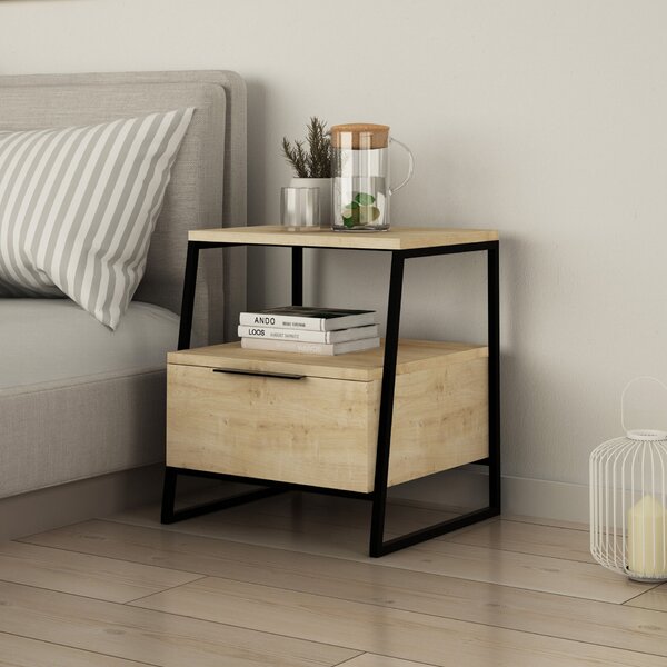 Hanah Home Nightstand Oak Pal - Oak