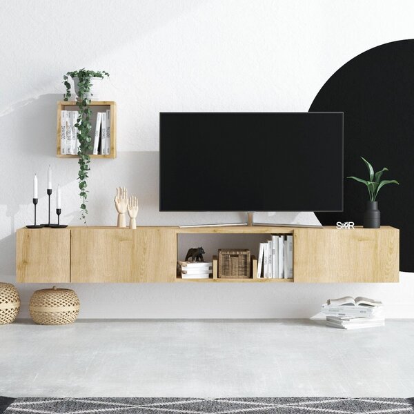 Hanah Home TV Unit Sapphire Oak Avior