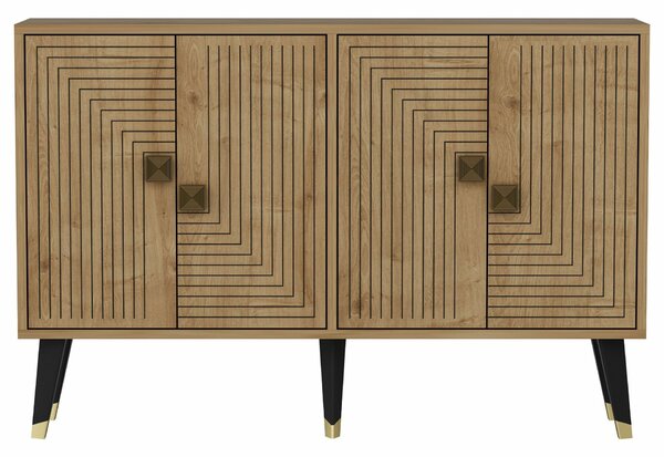 Hanah Home Konzol Sapphire Oak Gold Ahart - Sapphire Oak, Gold