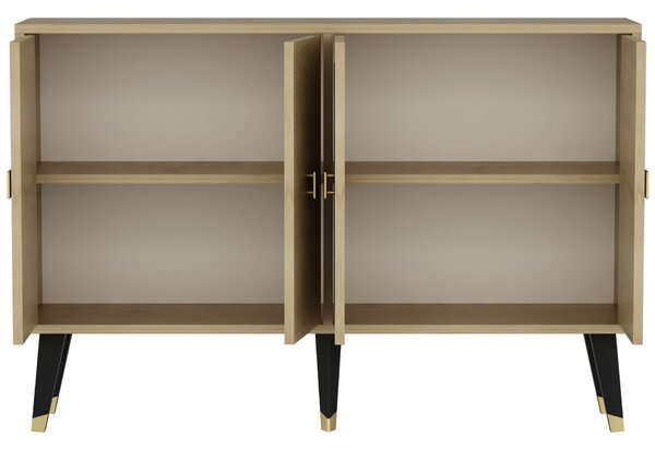 Hanah Home Console Sapphire Oak Gold Carbın - Sapphire Oak, Gold