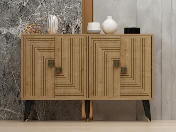 Hanah Home Konzol Sapphire Oak Gold Ahart - Sapphire Oak, Gold