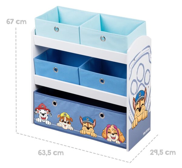 Játéktároló doboz 63.5x29.5x67 cm Paw Patrol – Roba