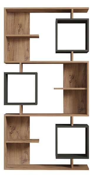 Hanah Home könyvespolc Atlantic Pine Antracit Icardi - Atlantic Pine, Antracit
