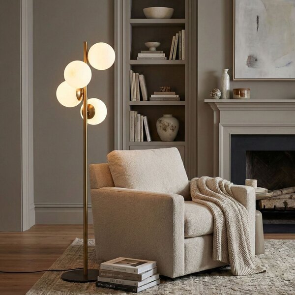 Opviq Floor Lamp Gold Faze - NT - 115