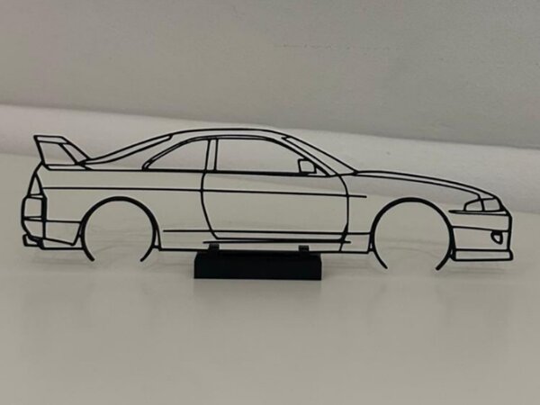 Nissan Skyline R33 GT-R faldekoráció