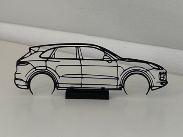 Porsche Cayenne faldekoráció