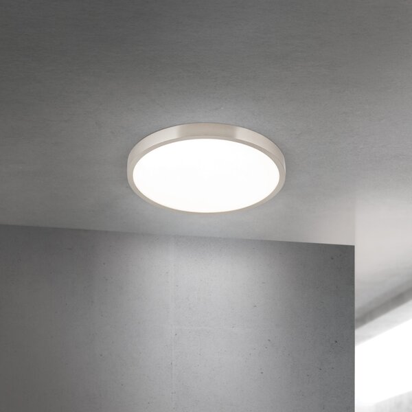 DISC LED mennyezeti lámpa, 28 cm, szatén