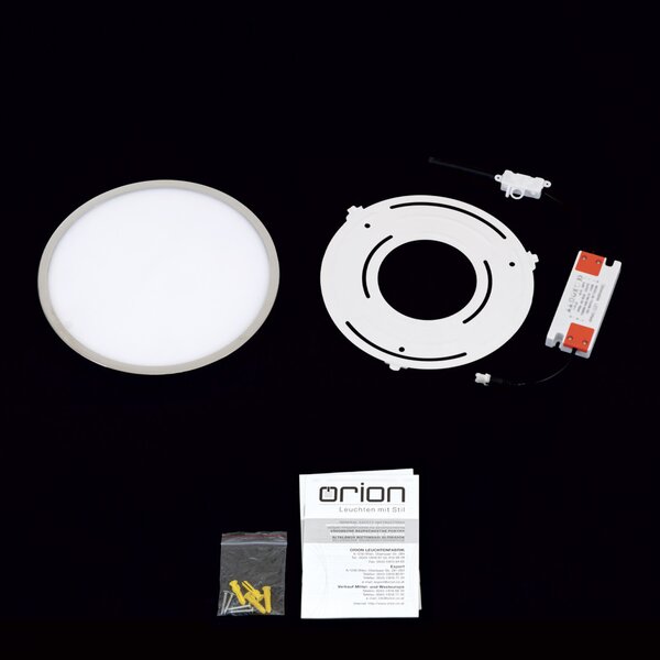 DISC LED mennyezeti lámpa, 24 cm, króm