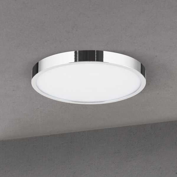 DISC LED mennyezeti lámpa, 24 cm, króm