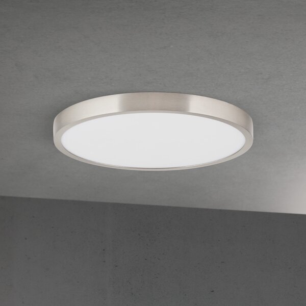DISC LED mennyezeti lámpa, 28 cm, szatén