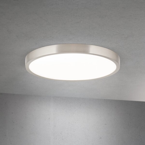 DISC LED mennyezeti lámpa, 28 cm, szatén