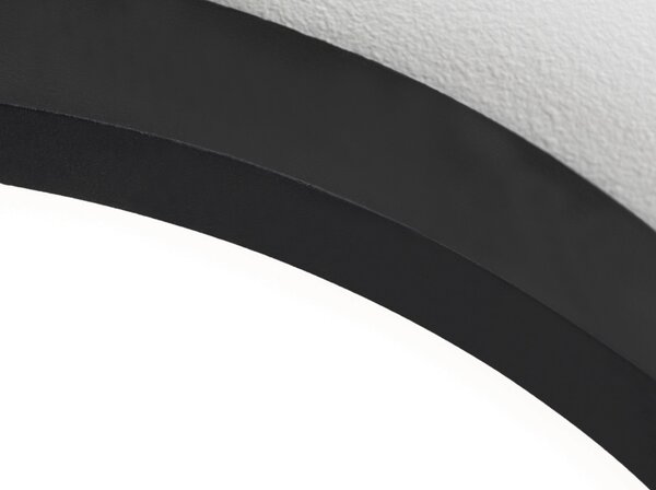 DISC LED mennyezeti lámpa, 24 cm, fekete