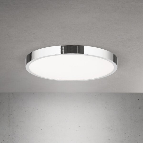 DISC LED mennyezeti lámpa, 28 cm, króm