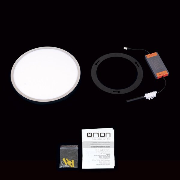 DISC LED mennyezeti lámpa, 28 cm, króm