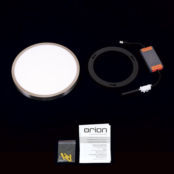 DISC LED mennyezeti lámpa, 28 cm, szatén