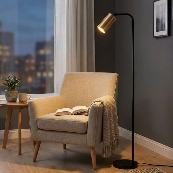 Opviq Floor Lamp Black Vintage Emek - 4081