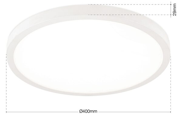 DISC LED mennyezeti lámpa, kerek, Ø 40 cm, fehér