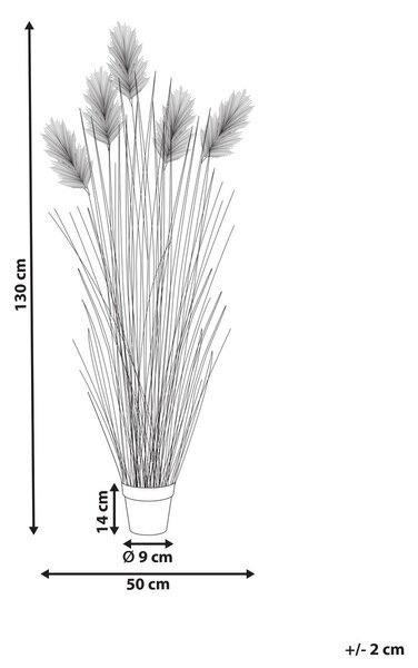 Műnövény PAMPAS GRASS 130 cm Zöld