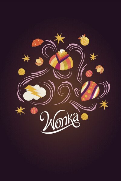 Művészi plakát Wonka - Candies, (26.7 x 40 cm)