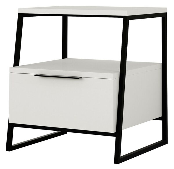 Hanah Home Nightstand White Pal - Fehér