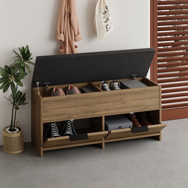 Hanah Home Shoe Cabinet Hitit Cove Shoe Bench - Hitit