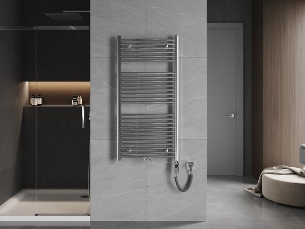 Mexen Ares, elektromos fűtőelem 1200x600 mm + fűtőrúd 600 W, króm, W102-1200-600-2600-01