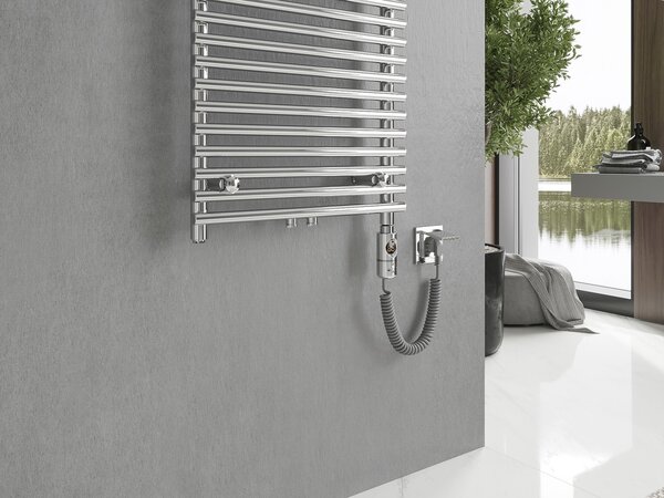 Mexen Sol, elektromos fűtőelem 1200x600 mm + fűtőrúd 600 W, króm, W125-1200-600-2600-01