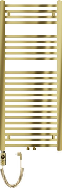 Mexen Pluton, elektromos fűtőelem 1200x500 mm + fűtőrúd 600 W, arany fényes, W106-1200-500-2600-50