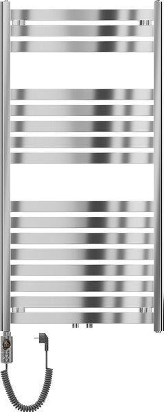 Mexen Uran, elektromos fűtőelem 1200x600 mm + fűtőrúd 600 W, króm, W105-1200-600-2600-01