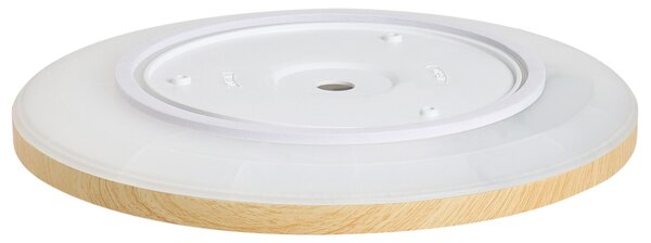 LED mennyezeti lámpa VELORA Távirányítóval Dimmer funkcióval Világosbarna