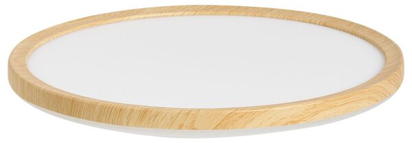 LED mennyezeti lámpa VELORA Távirányítóval Dimmer funkcióval Világosbarna
