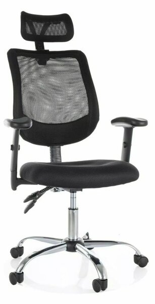 Q-118R Ergonomikus Hálós Forgószék Fekete/Ezüst Multiblock