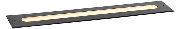 2 darabos modern fekete talajba süllyeszthető spotlámpa készlet 50 cm LED-del IP65 - Eline