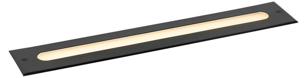Modern földi spotlámpa fekete 50 cm IP65 LED-del - Eline