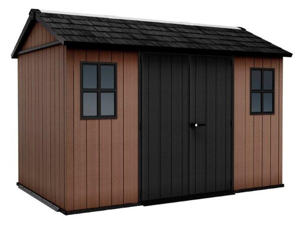 Keter Newton Plus wide 11x7,5 barna kerti ház padlóval